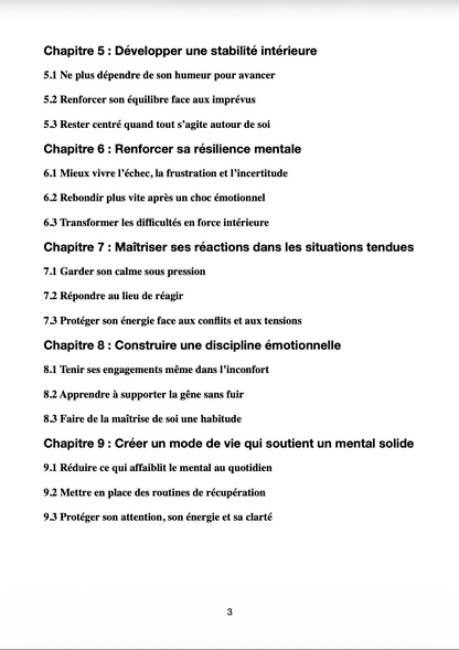 Développer un mental solide - La méthode simple pour gérer ses émotions, résister au stress et reprendre le controle de sa vie