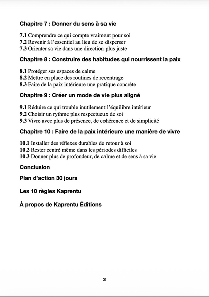 Trouver la paix intérieure - La méthode simple pour se reconnecter à soi, apaiser son esprit et donner du sens à sa vie