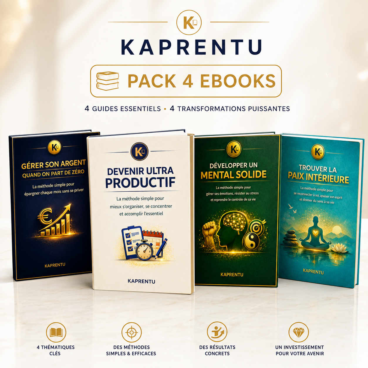 Pack 4 eBooks Kaprentu