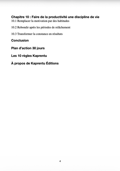 Devenir Ultra Productif - La méthode simple pour mieux s'organiser, se concentrer et accomplir l'essentiel